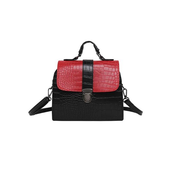 

женская крокодил pattern crossbody сумка простые моды сумки на ремне, малый квадрат