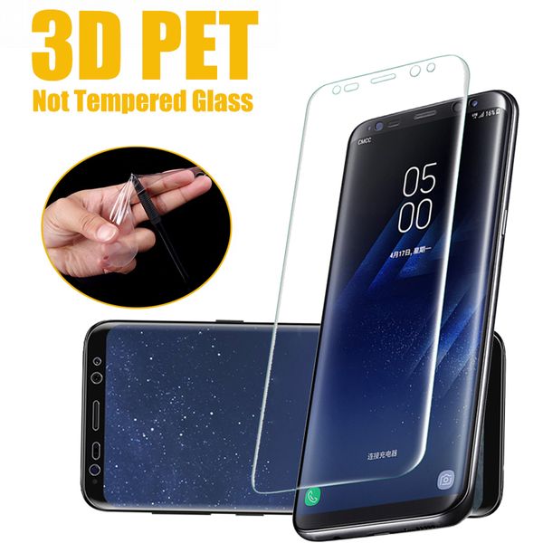 

полное покрытие 3d изогнутый протектор экрана pet мягкая пленка гвардии для samsung galaxy s20 ultra s10 e 5g s9 s8 s7 edge примечание 10 пл