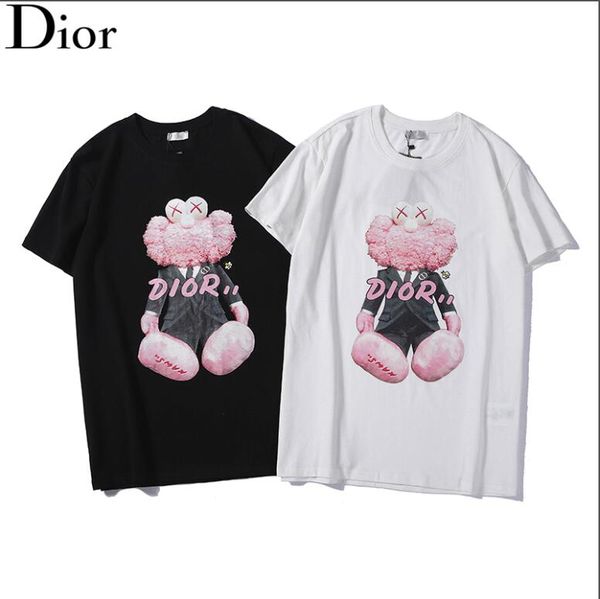 

Классическая черно-белая мужская футболка с короткими рукавами, с красочными при