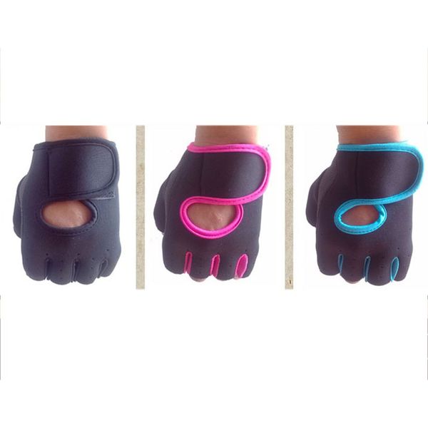 

half finger fitness breathable sports palm gloves non-slip weightlifting thickening yoga sport cycling trainning, Black