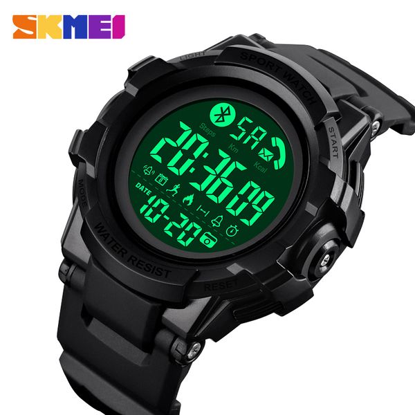 SKMEI Mode Smart Uhr Männer Bluetooth Handgelenk Smartwatch Herren Anruf APP Nachricht Erinnerung reloj inteligente Für Huawei Xiaomi 1501