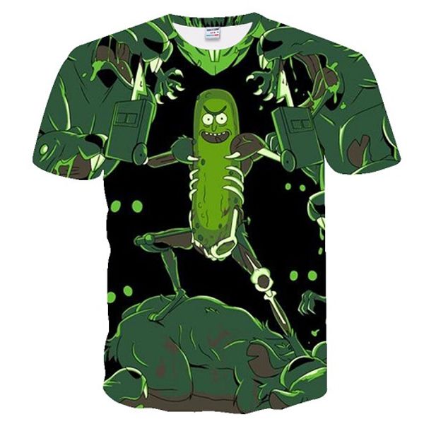 

dressing2020 new 3d t shirts men short sleeve o-neck rick and motie short-sleeve fashion casual tees plus size summer, White;black