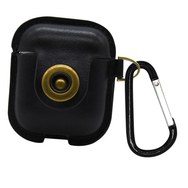 

protective pu leather case cover - anti lost skin case for airpods
