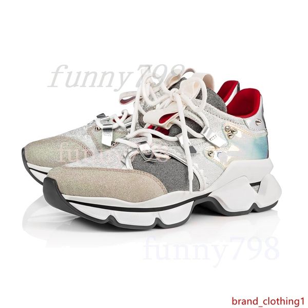 

2019 designer shoes s crystal leather sneakers men shoes women rivet spiky junior spike sock krystal donna size 36-45