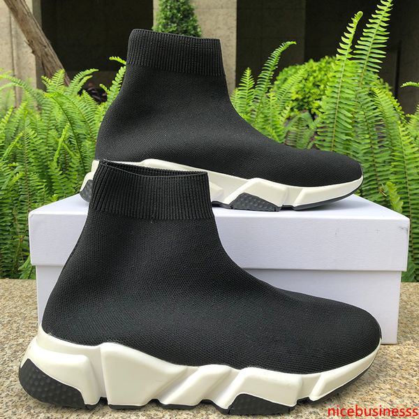 

designer men women sock shoes speed trainer oreo balck white luxury fashion casual shoes flat shoes men sneakers