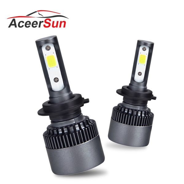 

2pcs led fog llight 6500k led h7 cob 76w 10000lm 12v 24v h1 h3 h8 h9 h11 9005 9006 hb3 hb4 for mitsubishi dongfeng