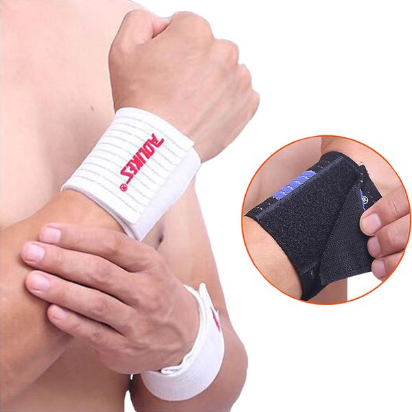 

1pc wrist support gym training weight lifting gloves bar grip barbell straps wraps arthritis band belt hand brace protection, Black;red