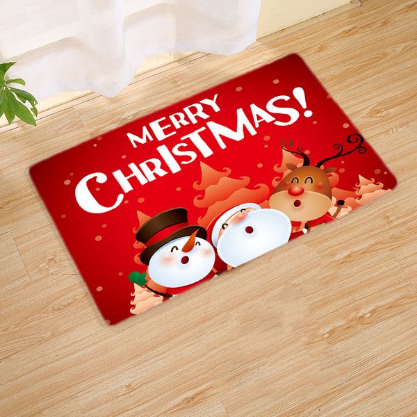 

new nordic style christmas living room mat fashion kitchen bedroom bathroom non-slip suede carpet cross-border sale