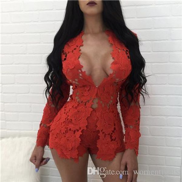 

женщины лето 2pcs кружевных штаны crew neck с длинным рукавом комплекты моды женской одежды sexy night club style, White