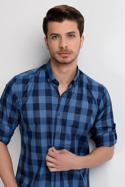 

g665 dewberry shirt -dark blue-blue, White;black
