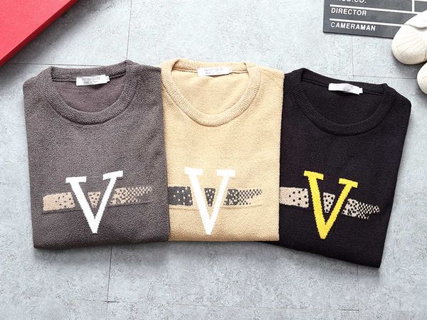 

new fashion autumn and winter black sweater men's fashion long-sleeved letter printed couple sweater loose pullover designer sweater, White;black
