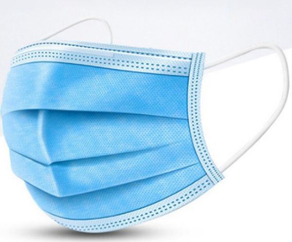 

50pcs disposable mask 3 layer earloop dust mouth masks cover 3ply non-woven anti dust mask soft breathable safety face masks gga3209