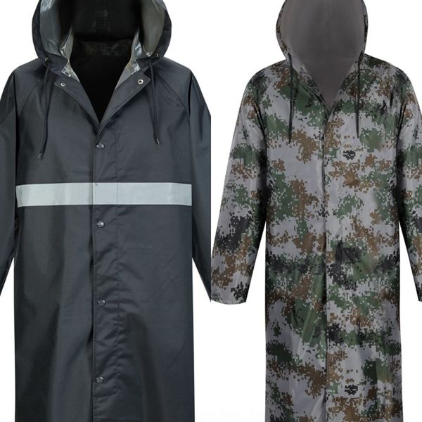 

3531 thickened cloak oxford cloth long jumpsuit men's and women's 87-style oxford cloth patrol sanitation poncho waterproof suit, Red;brown