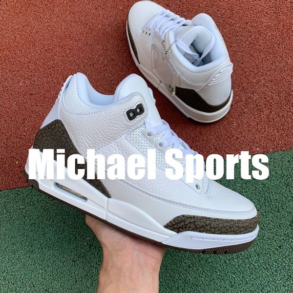 3 Mocha White Brown 3s Basketball Shoes Top Factory Version New 2019 Mens Sneakers Trainers With 