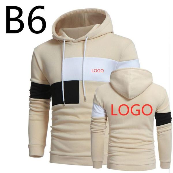 

b6 men's harajuku hoodies spring autumn models sweatshirts inside male loose style for man large size jackets hit color mosaic, Black