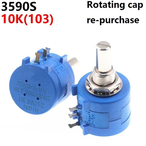 3590S 10K 103 Precision Multiturn Potentiometer Resistência ajustável