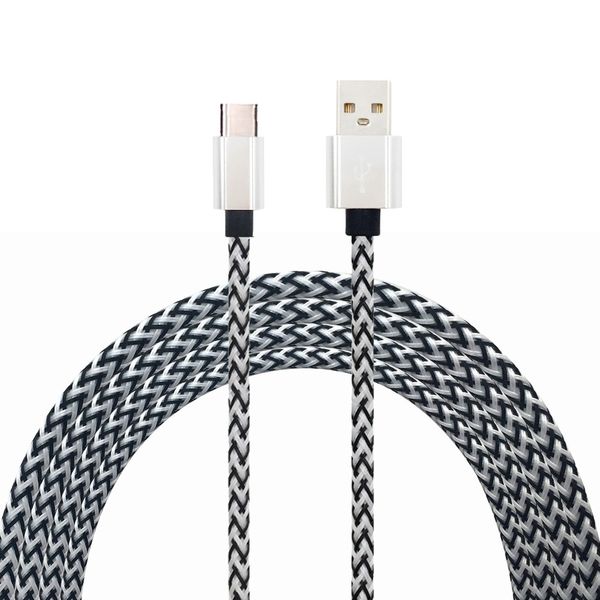 

1meter nylon braid type-c usb cable output 2.0a fast charge wire