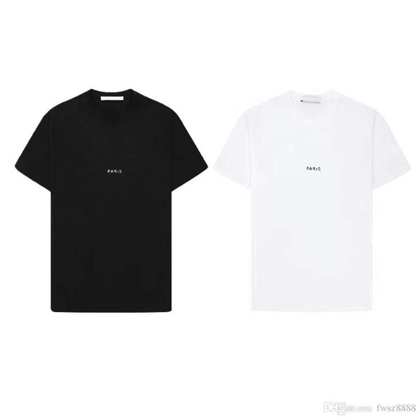 

2020ss новых людей конструктора тенниски luxury париж моды tshirts лето женщины pattern футболка мужской top качество 100% хлопок топ tee 25, White;black