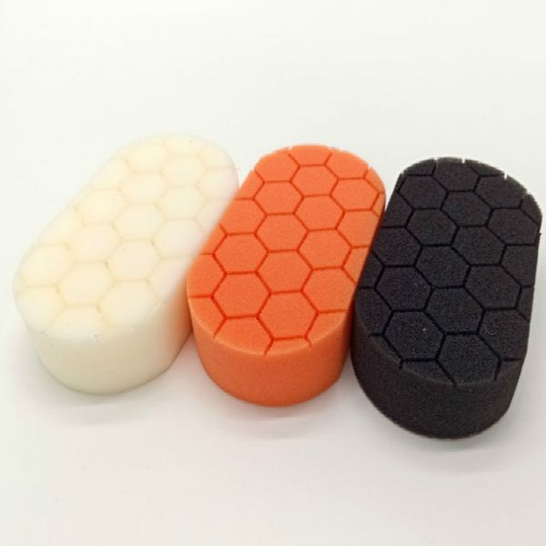 

1 pcs car beauty special hand waxing hexagonal turtle pattern sponge pad cotton wheel detail polishing sponge removes scratches