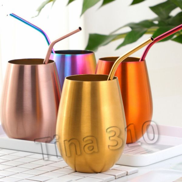 

new 304 stainless steel tumbler round beer mugs creative cold drinking cup bar shaker family water cup coffee mugs water bottlet2i5274
