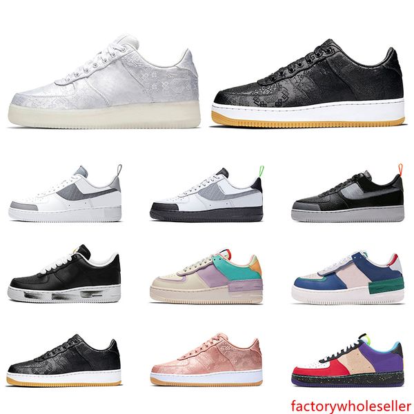 

2020 skateboard shoes men women platform sneakers clot pale ivory noise under construction what the la mens trainers casual sports 36-45