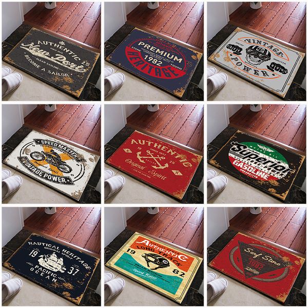 

american style old poster retro wind entrance door mats door mat bedroom living room rug toilet mats non-slip mat floor mats carpets
