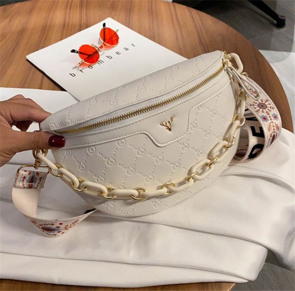 

Sense Large Capacity Women 2020 New Cross Body Chest Bag Summer Simple Saddle Bag PH-CFY2006039