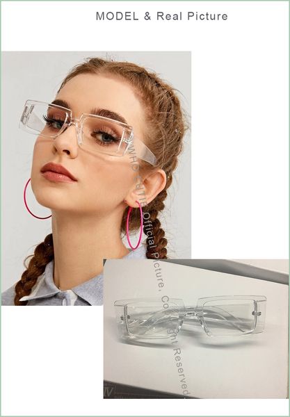 

новый воз cutie модные прямоугольник солнцезащитные очки женщины 2020 дизайн бренда black толстые рамки мода 90х прохладный солнцезащитные о
