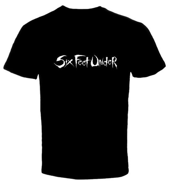 

men's t-shirts six feet under band 4 t shirt, White;black