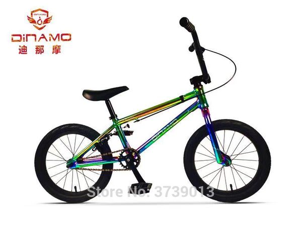 

dinamo aluminum 16inch bmx alloy frame performance bike tire bike for show stunt acrobatic rear fancy street bicycle
