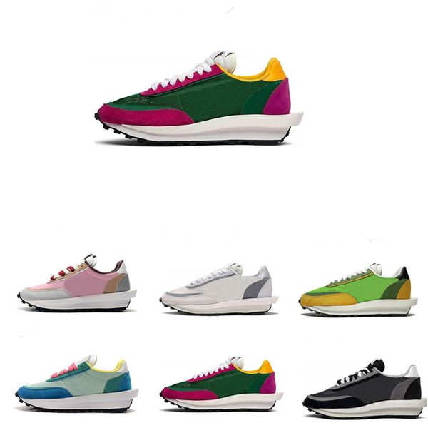 

оптовая sacai x ldv вафельные рассветом тренеры mens женщин кроссовки тайные черный серый синий varsity gusto спортивные кроссовки размер 36