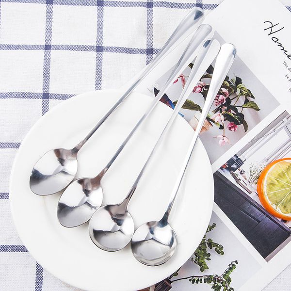

stainless steel long handle spoon spoon coffee latte ice cream scoop