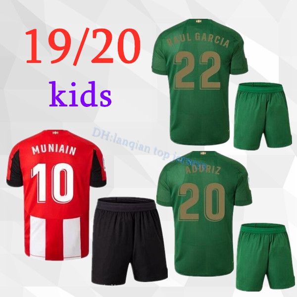 

19 20 athletic bilbao club child home occer jer ey 2019 2020 aduriz william ola muniain occer hirt kid kit football uniform
