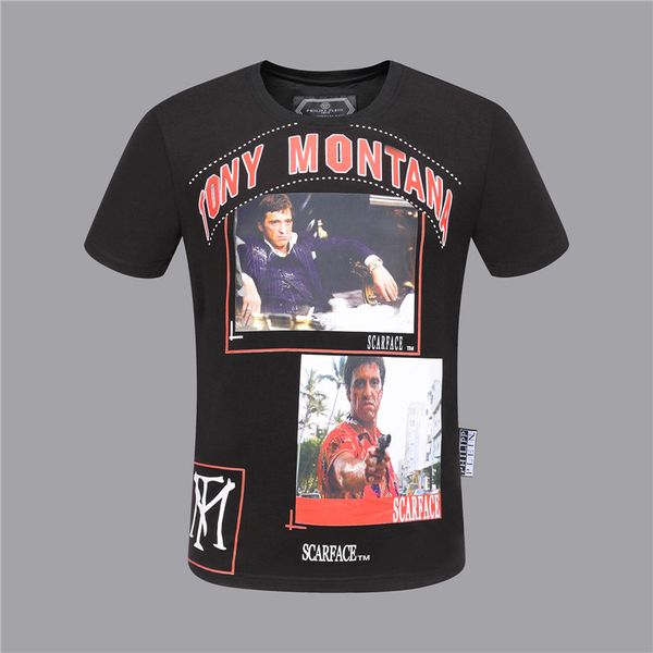 

italy new men's t-shirt polo shirt quality fashion men's t-shirt designer printed short-sleeved polo shirt t-shirt, skull t-shirt, White;black