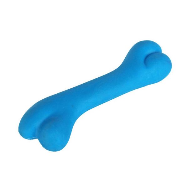 

rubber bite toy teeth clean chew toy training toys bones shape toy for pet puppy dog cat pet supplies random color