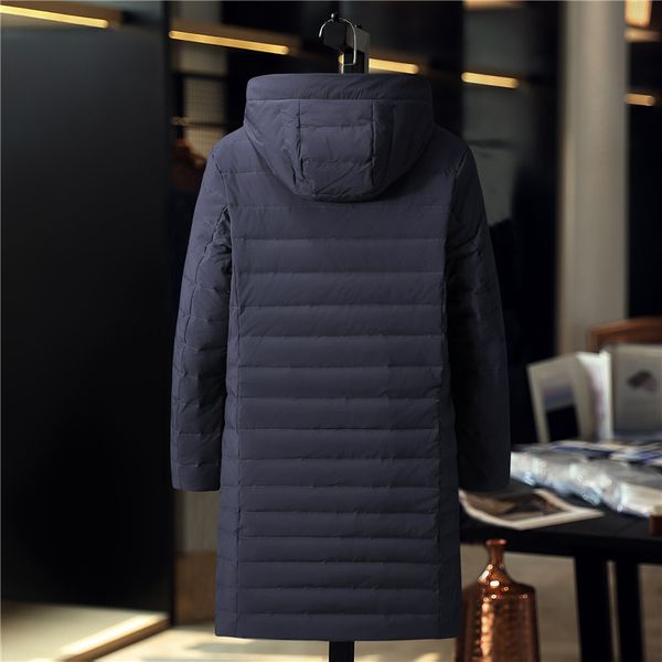 

classic designer mens down jacketface north fashion casual jacket long slim outdoor windproof lightweight warm wild coat, Black