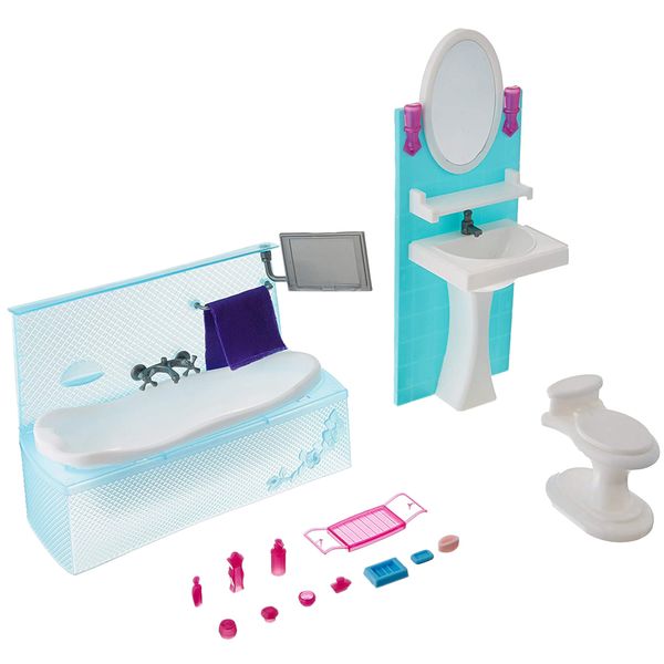 

1:6 dollhouse miniature furniture bathroom baby kids play pretend toy