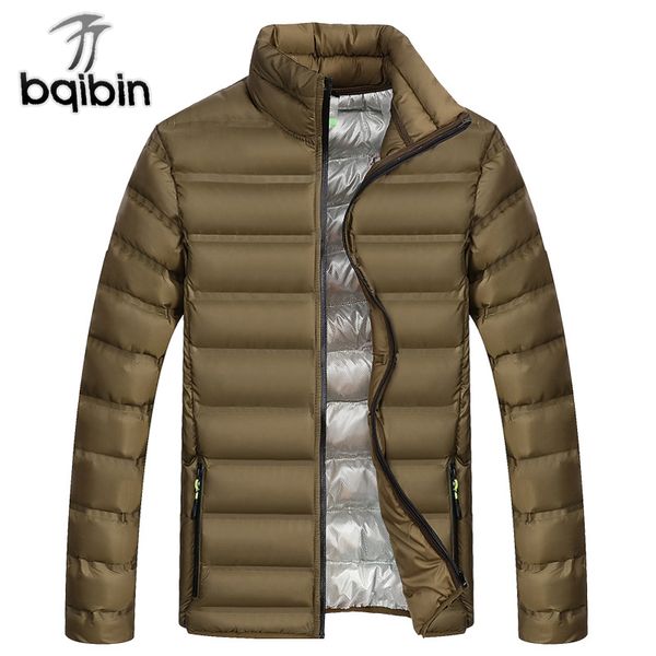 

new men's winter jackets casual male 2018 warm coats fashion thick men parkas male slim fit brand outerwears 4xl, Tan;black