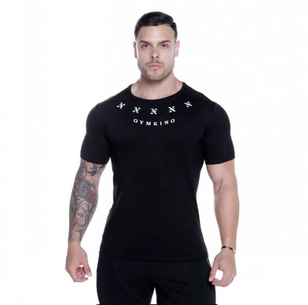 

19ss new summer the stadium stringer t-shirt men's fashion bodybuilding short sleeve t-shirt large size m-xxl wgtx212, White;black