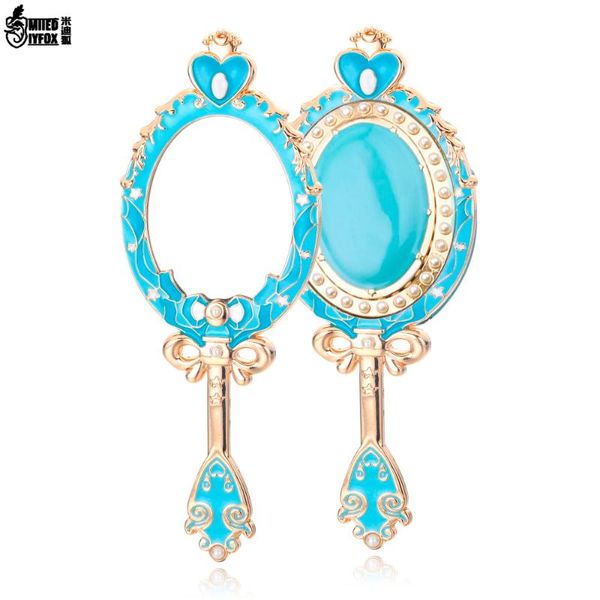 

japan anime jewelry sailor moon sakura mirror pearl inlay blue mirror woman gift ing