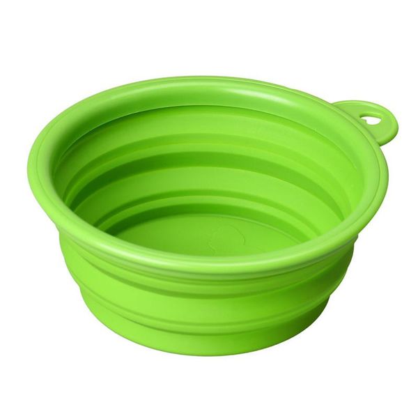 

dog cat pet silicone collapsible travel feeding bowl water dish feeder foldable cup dish for dogs cat drop shipping