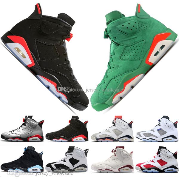 

with box 2019 bred vi 6 6s mens basketball shoes infrared 23 3m reflective tinker slam dunk cny wheat men sports sneakers designer trainers