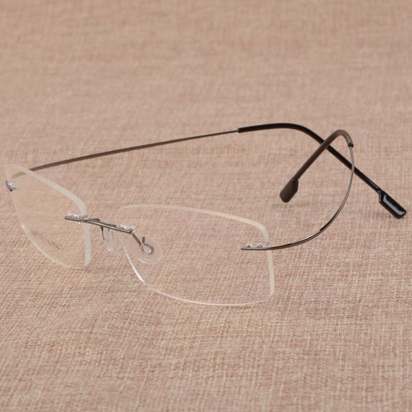 Occhiali da vista con montatura per occhiali in lega di titanio con montatura per occhiali senza montatura 808