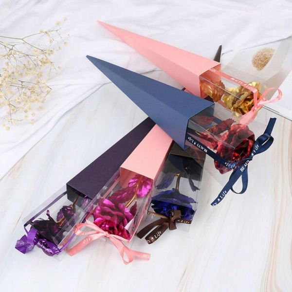 

день подарков творческое свадеб 24k золотой фольги цветок розы валентина декор цветы искусственные цветы для украшения drop кораблей