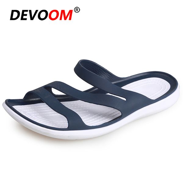 

открытый пляж сандалии женщин soft comfort скольжения на тапочки лета женщин женская обувь покрытием sandalias mujer 2020 вьетнамки 40 y2005, Black