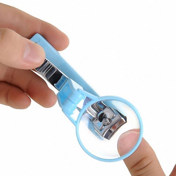 

1 pcs baby nail clippers with magnifying glass pocket finger toe nail clipper cutter trimmer manicure tool kids nail care