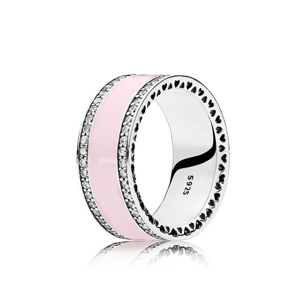 

personality simple ring 925 sterling silver for pandora jewelry diamond tricolor style simple luxury lady ring ing