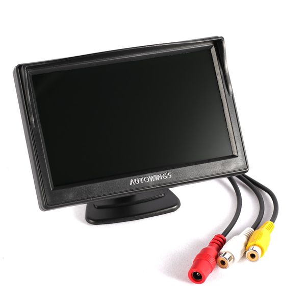 

5 inch car monitor for rear view camera auto parking backup reverse monitor hd 800*480 tft-lcd screen 2 mounts/brackets optional