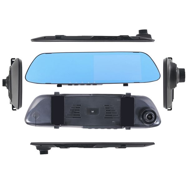

car rearview digital video recorder 5 inch ips car rear view mirror night vision recorder 1080p fhd dvr dash camera g-sensor
