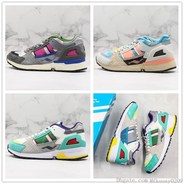 

консорциум zx 10000 eqt 4.0 кроссовки mens женщин многоцветный натуральной кожи дизайнер casual sport sneaker с shoebox
